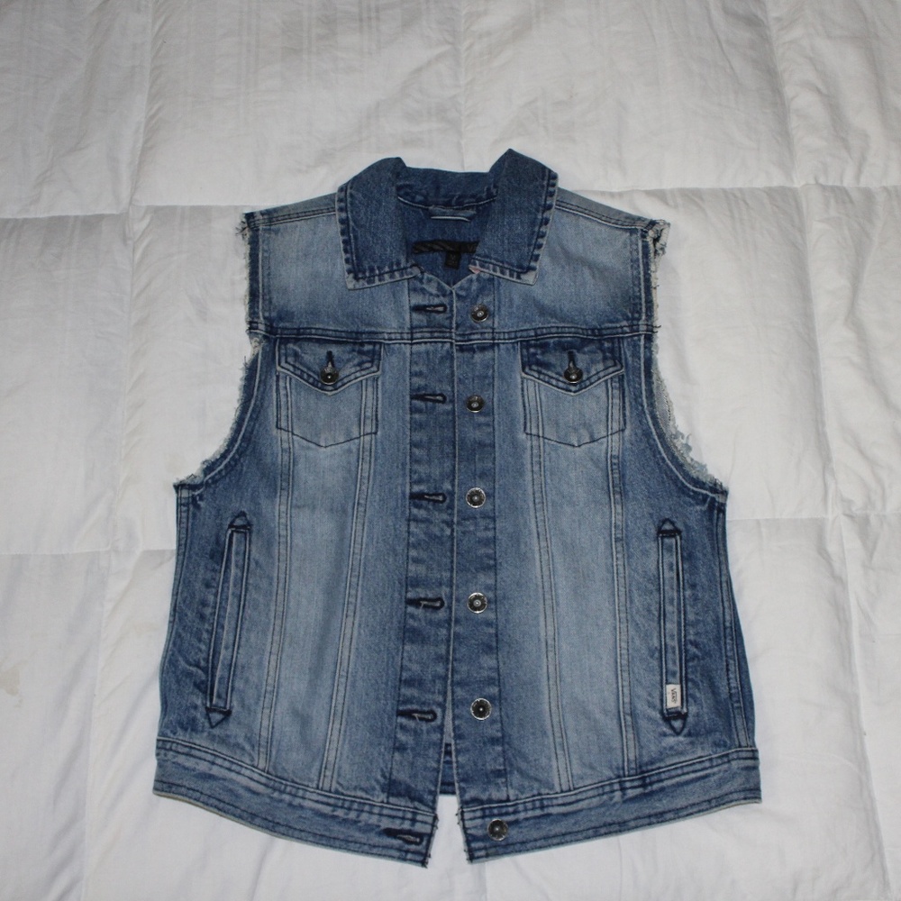 Vans Distressed Jean Vest